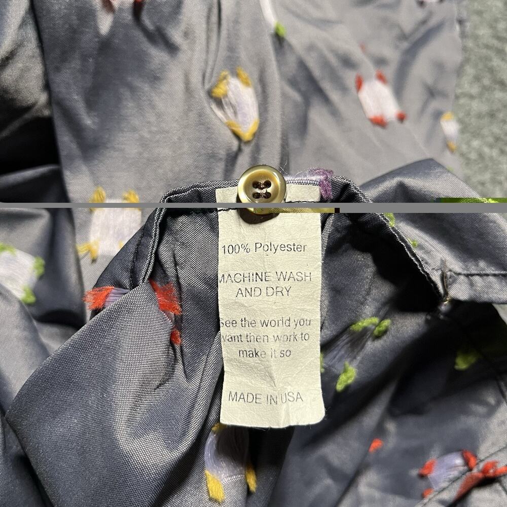Vintage Seaplane Shirt Mens Small Short Sleeve USA Button Up Wacky Fun Retro 90s - Picture 8 of 10